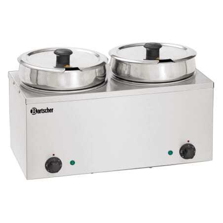 Bain-Marie with 2 x 6.5 Liters Sauce for catering professionals