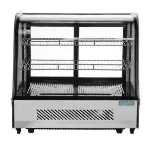 Black Countertop Refrigerated Display - 120 L - Polar