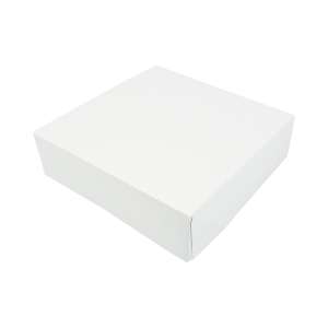 White Cardboard Pastry Box - 29 x 29 cm - Pack of 25 - FourniResto