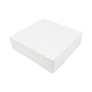 White Cardboard Pastry Box - 29 x 29 cm - Pack of 50 - FourniResto
