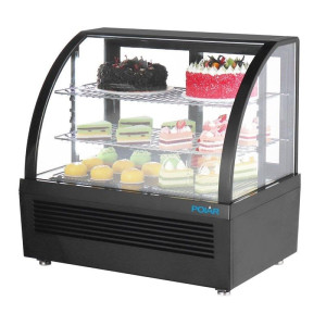 Vitrine Réfrigérée de Comptoir Noire - 100 L - Polar