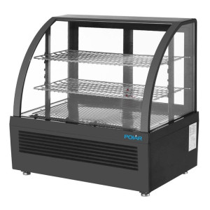 Vitrine Réfrigérée de Comptoir Noire - 100 L - Polar