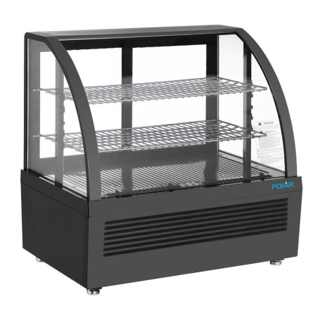 Vitrine Réfrigérée de Comptoir Noire - 100 L - Polar