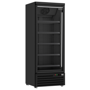 Black Ventilated Freezer Display - 600 L
