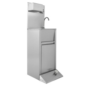 Νιπτήρας με Πεντάλ με Κάδο Απορριμμάτων, Διανομέα Σαπουνιού και Χαρτιού - Dynasteel