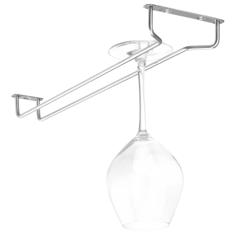 Stainless Steel Glass Holder - 1 Row Stainless Steel Glass Holder - 1 Row