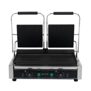 Double Contact Grill Grooved Plates - Buffalo