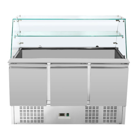 Saladette Ψυγείο 3 Πόρτες - 368 L - Dynasteel