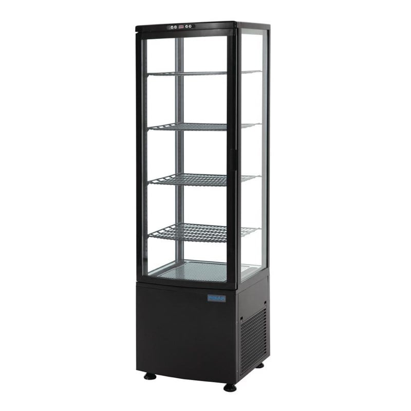 Black Refrigerated Display Case Series C 235 L - Polar
