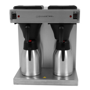 Professional Double Coffee Maker 2 x 2 L - Dynasteel