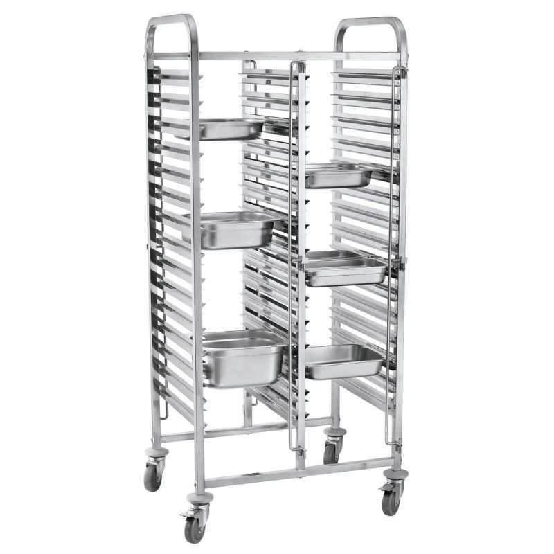 Chariot Porte-Plateaux Double - 30 x GN 1/1 - HENDI