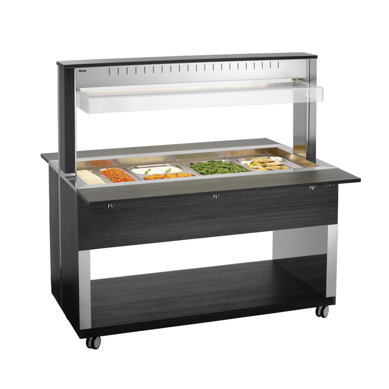 Chariot Buffet Chaud - 4 x GN 1/1
