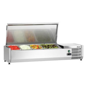 Saladette Ψυγείο Επιτραπέζιο Inox - 3 x GN 1/3 + 1 x GN 1/2
