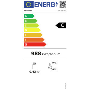 Ψυγείο Βιτρίνα Επιτραπέζιο - 64 L