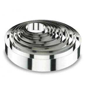 Round Stainless Steel Cake Mold by Lacor