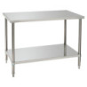 Table de Travail Inox avec Etagère Basse - P 700 mm - L 1200 mm - Bartscher
