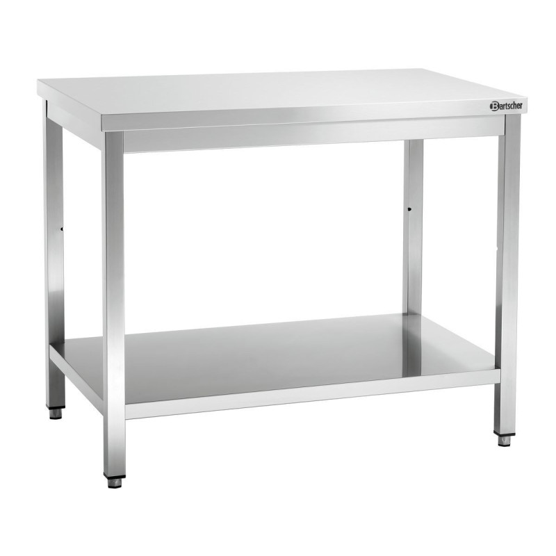 Table de Travail Inox avec Etagère Basse - P 700 mm - L 1000 mm - Bartscher Table de Travail Inox avec Etagère Basse - P 700 mm - L 1000 mm - Bartscher