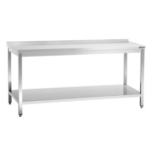 Τραπέζι Εργασίας Inox με Κάτω Ράφι - Π 700 mm - Μ 1800 mm - Bartscher