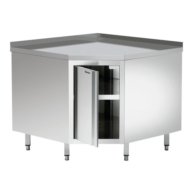 Stainless Steel Corner Furniture - L 1000 x D 1000 mm - Bartscher Stainless Steel Corner Furniture - L 1000 x D 1000 mm - Bartscher