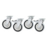 Roulettes pour Meuble Inox Bas et Armoire Chauffante - Lot de 4 - Bartscher
