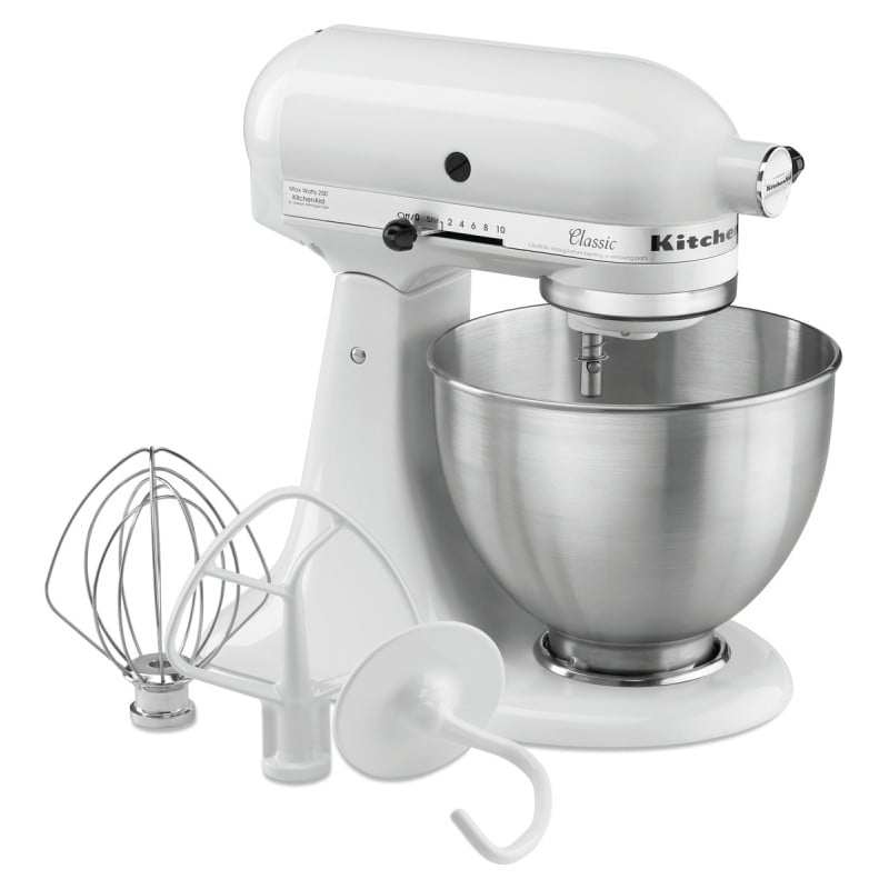 KitchenAid White Mixer - 4.28 L - Bartscher KitchenAid White Mixer - 4.28 L - Bartscher