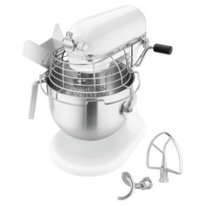 KitchenAid White Mixer - 6.9 L - Bartscher