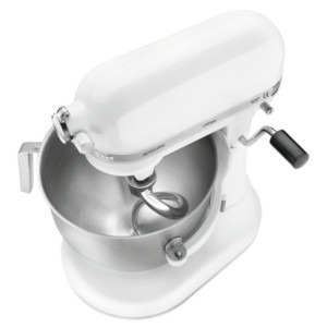 KitchenAid White Mixer - 6.9 L - Bartscher