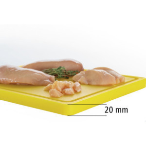 Πλάκα Κοπής 325 x 265 mm - Κίτρινο - 20 mm Πάχος - Bartscher