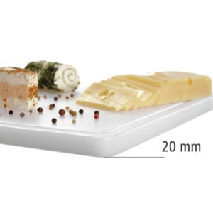 Πλάκα Κοπής 530 x 325 mm - Λευκή - 20 mm Πάχος - Bartscher