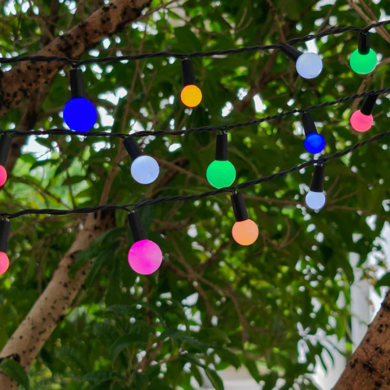Solar Multicolor Light Garland 9.9 m - Billy RGB - Lumisky Solar Multicolor Light Garland 9.9 m - Billy RGB - Lumisky