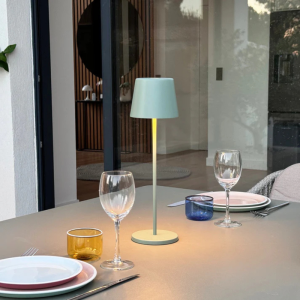 Λάμπα Επιτραπέζιας Αφής LED Kelly Olive με Δίσκο Φόρτισης - Σετ των 6 - Lumisky