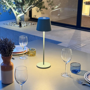 Λάμπα Επιτραπέζιας Αφής LED Kelly Olive με Δίσκο Φόρτισης - Σετ των 6 - Lumisky