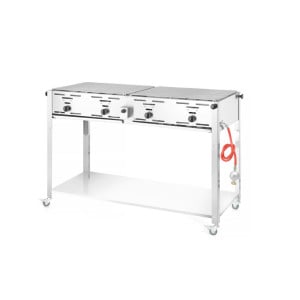 High Capacity Gas Barbecue Grill-Master Quattro - Brand HENDI