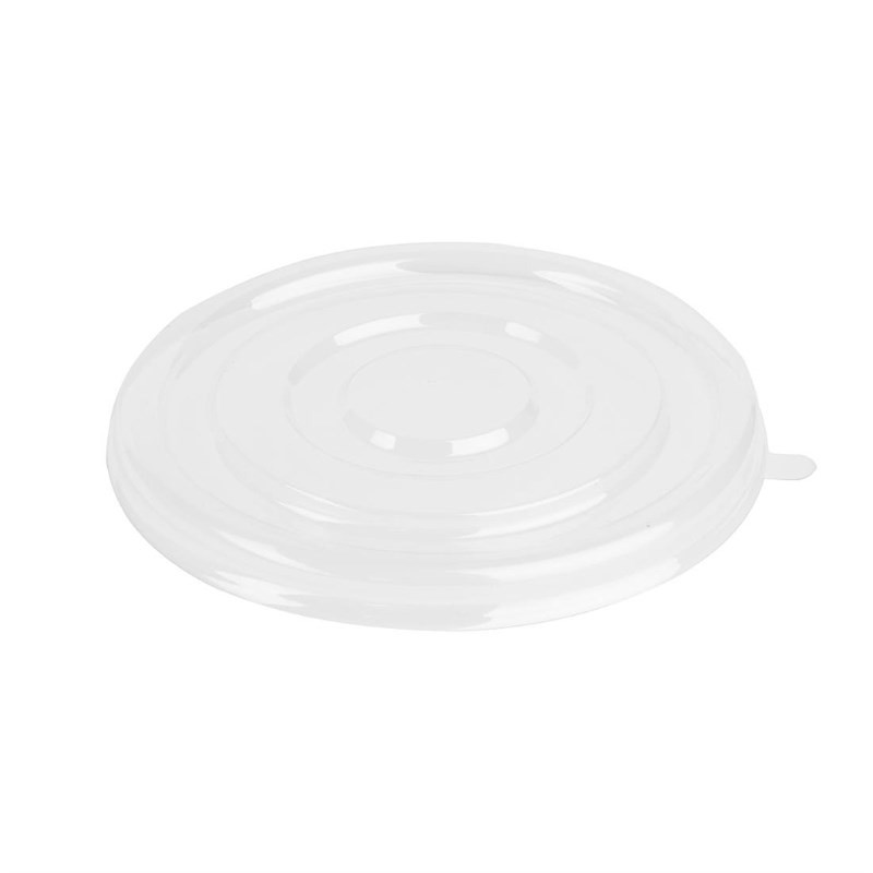 Couvercles PET Fiesta Recyclable pour Bols de 400/500 ml - Lot de 50 - Gastronoble Couvercles PET Fiesta Recyclable pour Bols de 400/500 ml - Lot de 50 - Gastronoble