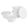 Καπάκια από Μπαγκάσα Fiesta Compostable για Μπολ 400/500 ml - Σετ 50 - Gastronoble