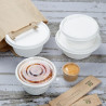Καπάκια από Μπαγκάσα Fiesta Compostable για Μπολ 400/500 ml - Σετ 50 - Gastronoble