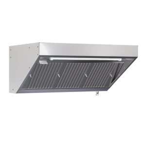 Hotte Snack 700 Led Sans Moteur Dynasteel - Μήκος 1400 mm, Inox AISI304