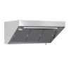 Hotte Snack 700 Led Sans Moteur Dynasteel - Μήκος 1400 mm, Inox AISI304