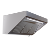 Hotte Snack 700 Led Sans Moteur Dynasteel - Μήκος 1400 mm, Inox AISI304