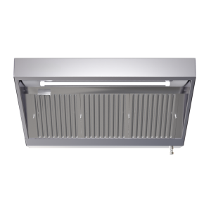 Hotte Snack 700 Led Sans Moteur Dynasteel - Μήκος 1400 mm, Inox AISI304