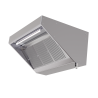 Hotte Snack 700 Led Sans Moteur Dynasteel - Μήκος 1400 mm, Inox AISI304