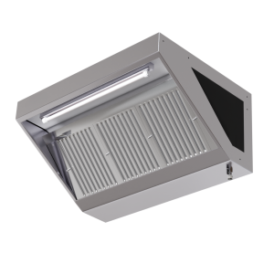 Hotte Snack 700 Led Sans Moteur Dynasteel - Μήκος 1400 mm, Inox AISI304