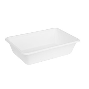 Compostable Bagasse Food Trays 650ml - Pack of 100 - Gastronoble