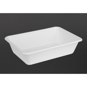 Δοχεία Τροφίμων από Κομποστοποιήσιμη Bagasse 650ml - Σετ των 100 - Gastronoble