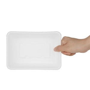 Δοχεία Τροφίμων από Κομποστοποιήσιμη Bagasse 650ml - Σετ των 100 - Gastronoble