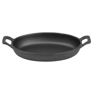 Οβάλ Μαντεμένιο Πιάτο με Χειρολαβές - 180 x 120 mm