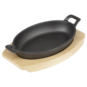 Πλάκα για Οβάλ Πιάτο από Χυτοσίδηρο - 230x135 mm