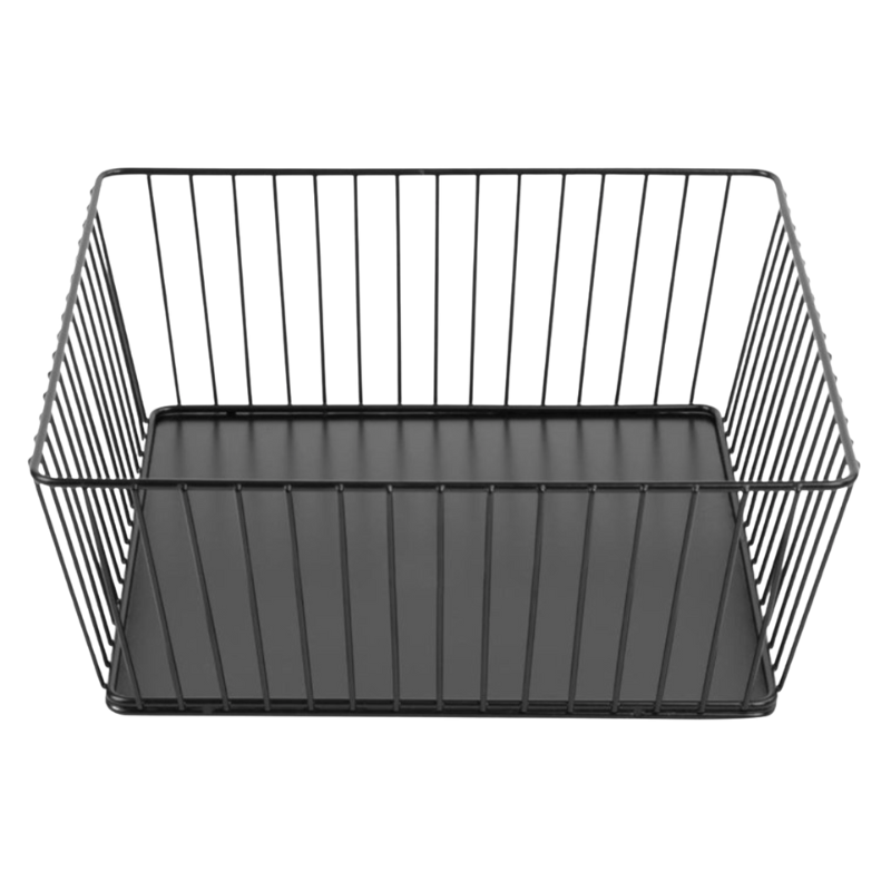 Panier à Présentation Carré Métallique Noir - 280x280x100 mm Panier à Présentation Carré Métallique Noir - 280x280x100 mm