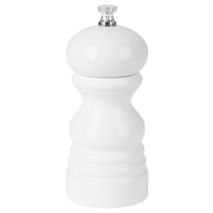 White Wood Salt or Pepper Mill - 125 mm