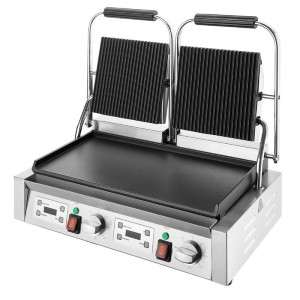 Grill Panini Double - Λείες και Ραβδωτές Πλάκες - Buffalo